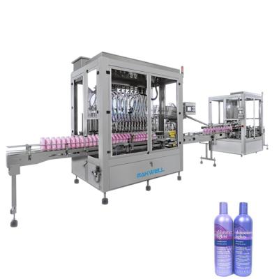 China Automatic Food Liquid Soap Body Lotion Shampoo Bottle Filling Machine Production Line for sale