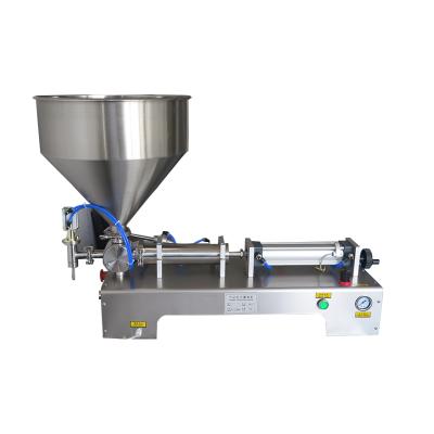 China G1WG Food Honey 5-100ML Semi-automatic Pneumatic Horizontal Sauce Single Head Pedal Filling Machine for sale