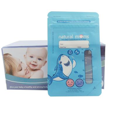 China Safety Factory Custom Packing BPA Free Reusable Baby Plastic Bag Disposable Baby Breast Milk Storage Bag for sale