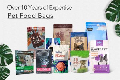 China 10KG 15KG 50KG Custom Printing Moisture Proof Pet Canin Dog Food Bag Zipper Royal Handle for sale