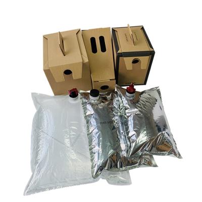 China 3l 5l 10l Recyclable Custom Bag In Box Bag In Box Wine Dispenser With Valve for sale