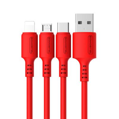 China Android Mobile Phone BP06 SOMOSTEL 1.2M 3.1A USB Cable Fast Charging Data Cable FOR IPHONE for sale