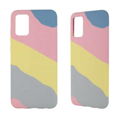 China Design Shockproof Liquid Silicon Rainbow Case Accessories Phone SOMOSTEL Protective Case For Samsung S21 for sale