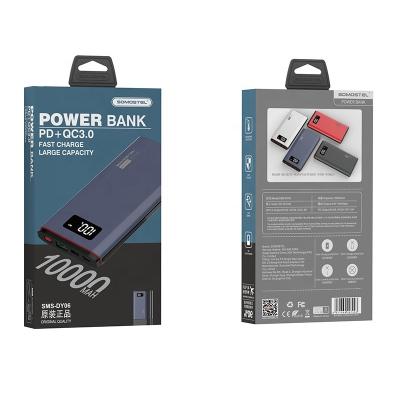 China SOMOSTEL DY06 PD+QC3.0 mobile phone SOMOSTEL DY06 PD+QC3.0 power bank rapido 10000mah fast charging cargar portable de charge precio de barato power bank for sale