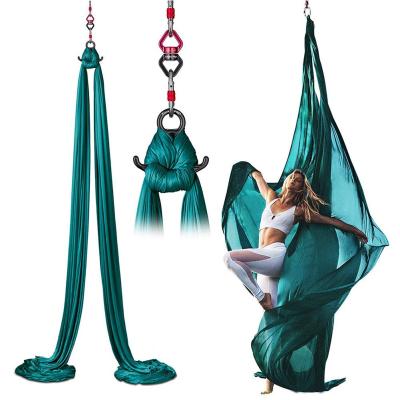 China High Quality Fitness Center Yoga Aerial Hammock Set Yoga Acrobatic Hammock Dance Silk Fabric Aerial Yoga Swing for sale