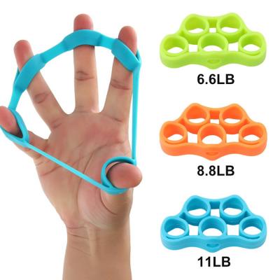 China Five Finger Forming Silicone Rubber Elastic Bands Fingers Stretch Exercise Resistance Band See Below for sale