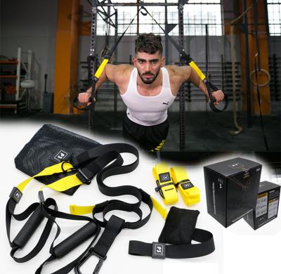 China Body Building Fitness Exercise New Workout Sets Portable Hanging Belt Training Fitness Resistance Bands Suspension Trainer for sale