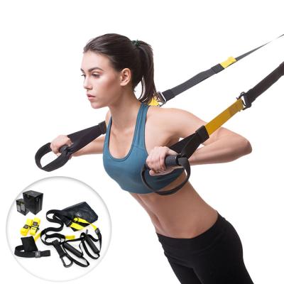 China Body Building Fitness Exercise 2020 Pull Rope Stretching Ties Belt Training Fitness Hanging Resistance Bands Suspension Trainer for sale