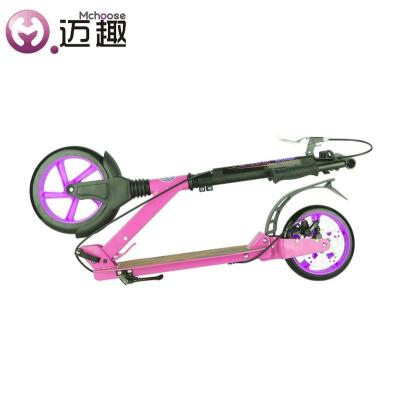 China Folding Wholesale Customization Big Wheel Instant Foot Push Adult Scooter for sale