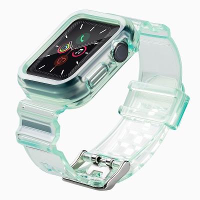 China Fashionable Sun Fade Magic TPU Discoloration Wristband Watch Strap For Apple Watch iWatch Series for sale