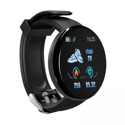 China Round Band D18 Fitness Tracker Smart Watch Touch Screen Wristband for sale