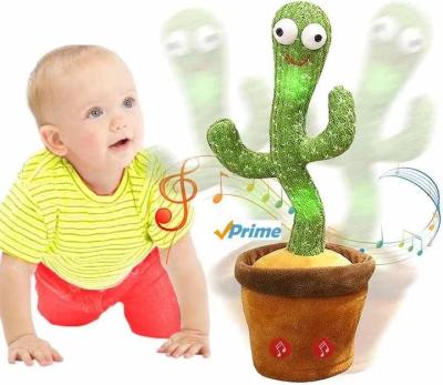 China 2022 Hot Sale 32cm Soft Gifts Amazon Dancing Cactus Imitation Toy Cartoon Electric Cactus Toys for sale