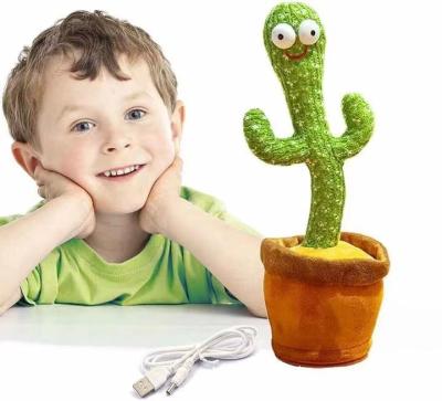 China Cactus Amazon Hit Plush Doll Gift for Boy Girl Plant Cactus Toys Talking Singing Dancing for sale