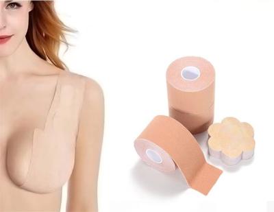 China High Quality Silicone Boob Strapless Soft Seamless Strapless Adhesive Sagging Boob Bandage Prevent Boobs Bandage Lift Up Boobs Tape for sale