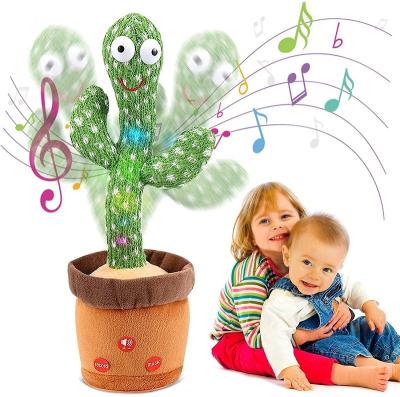 China 2022 Gifts Hot Selling Cactus Toys Singing Saxophone Cactus Dancing Plush Toys Baby Recording Toys for sale