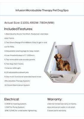 China Portable Pet SPA Tub Bathing Station With Non Slip Base for sale