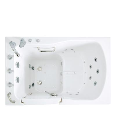 China White Acrylic Walking Tub Rectangular Shaped Digital Controlled Soaking Walking Bathtub for sale