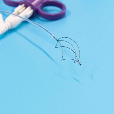 China Silver Endoscope Stone Basket Round Shape With Smooth Edges Basket Of Stones for sale