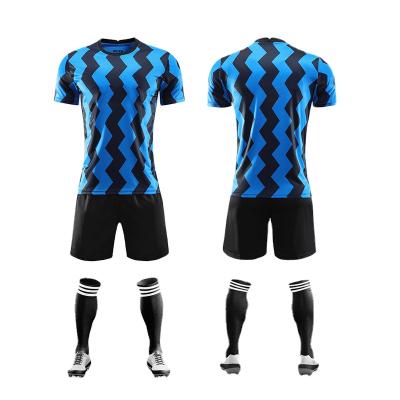 China Quick-drying 2021 Milan Jersey Custom Men inter kids soccer jersey set game training uniform for sale