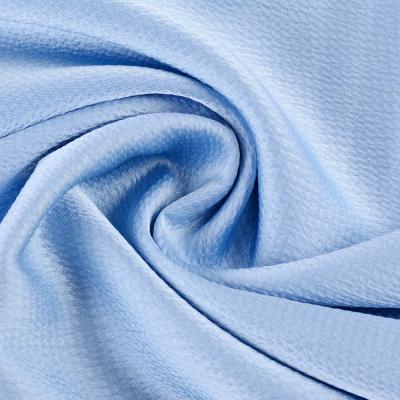 China Stretch Most Popular Dobby Polyester Good Price Cotton Crepe Satin Crepe Bubble Dye Fabric For Lady Dress for sale