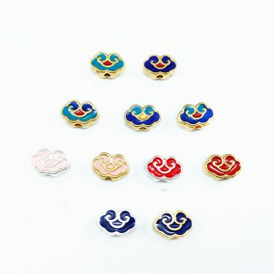 China High Quality Xiangyun Cloisonne Alloy Drop Oil For Hanfu Xiangyun Hardware Antique Crown Hairpin DIY Accessories Hanging Accessories for sale