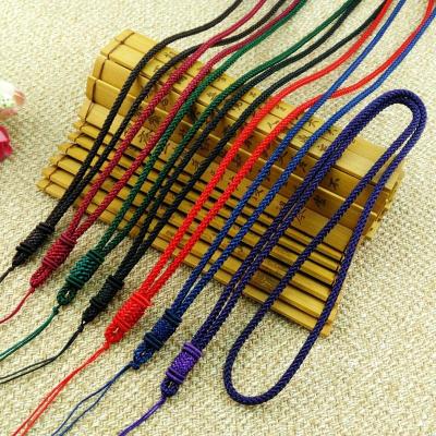 China Wholesale Knitted Necklace High Quality Hand Yarn Silk Knot Tie A Rope Pendant's Long Rope for sale