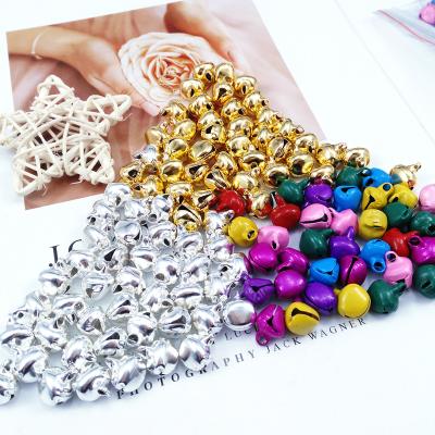 China Wholesale 6mm/8mm/10mm/12mm/14mm High Quality Mix Colors Loose Beads Small Christmas Bells Iron Bells For Christmas Decoration Gift for sale