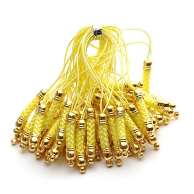 China High Quality Mobile Phone Strap Pendant Chain Braided Rope Cord Wire With Hole For Charm DIY Jewelry Key Chain Findings for sale