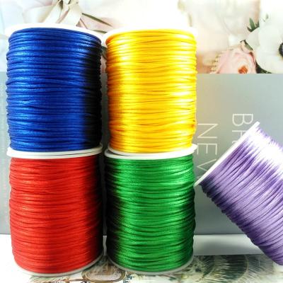 China High Quality Chinese Knotting Silky Macrame Tie Beading Braided String DIY Crafting Bracelet Necklace Jewelry Accessory for sale