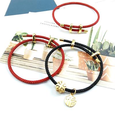 China High Quality Adjustable Waterproof Rope Bracelet Student Gift Handwoven Jewelry Accessories Sweat Resistant Rope For Woman for sale