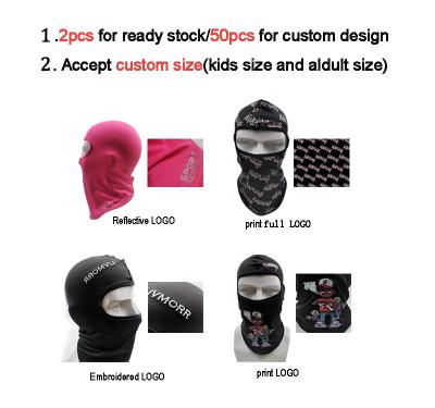 China breathable & High quality waterproof milk ski mask custom all logo balaclava for motorcycle ski cycling outdoor sports for sale