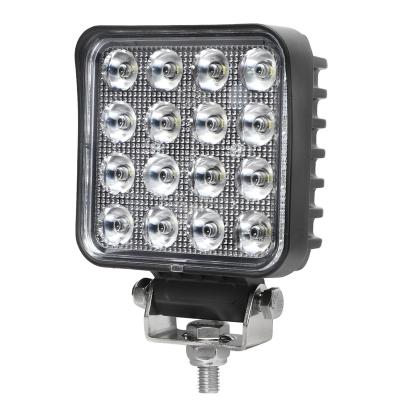 China Jeep 3.3IN High Power 48W Square Drive Car LED Head Spotlight Led Spot Work Light For Offroad ATV UTV Jeep Boats for sale