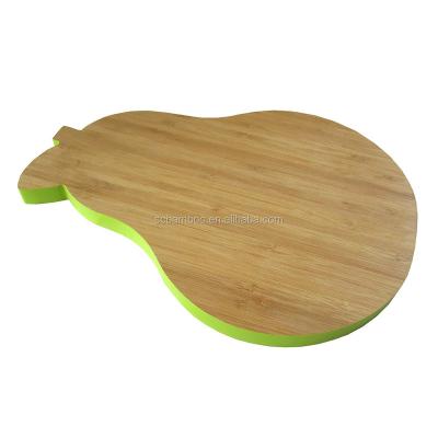 China Viable Fruit Shape Color-Coded Bamboo Cup and Board Server Wholesale for sale