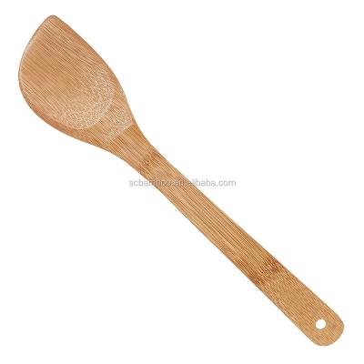 China Wholesale Bamboo 30cm Viable Kitchen Stir-Fry Spatula and Cookware Set for sale