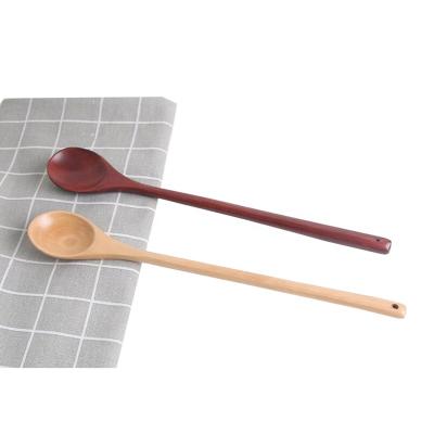 China Viable Long Handle Wooden Spoon Cooking Mix Wholesale for sale