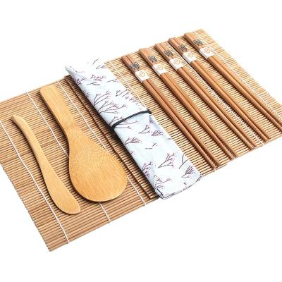 China Sustainable Chopsticks And Sushi Rolling Mat Set Bamboo Sushi Making Kits for sale