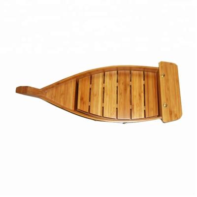 China wholesale viable japanese bamboo sushi boat tray stand for sale