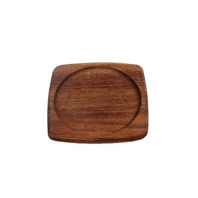 China Wholesale Sustainable Decorative Acacia Wood Drinking Coasters for sale