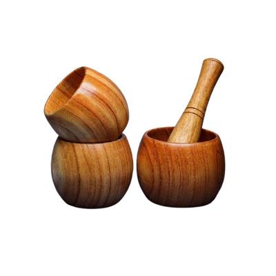 China Viable Wooden Accessories Wholesale Kitchen Mortar and Pestle Wood for sale