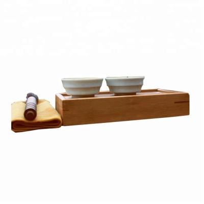 China Small Sustainable Portable Bamboo Tea Serving Tray Wholesale for sale