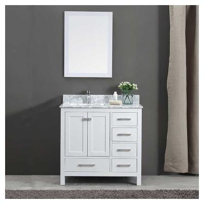 China Fashionable OPMA Modern Custom Vanity New Arrival With Quartz Marble Countertops Modern Bathroom Vanities for sale