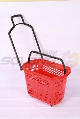 China 45L duurzame Supermarkt het Winkelen Manden HDPP X400 600 X 390 mm van Marerial Te koop