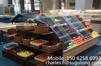 China Custom Mini Fruit Vegetable Display Rack , Fruit & Veg Display Stands for sale