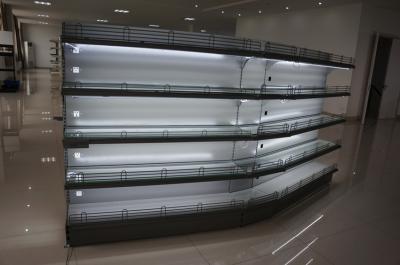 China Supermarket Cosmetics Display Racks Retail Gondola Shelving ISO9001 Certification for sale