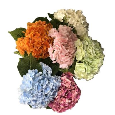 China High Quality Real Touch SILK+Latex Relay Artificial Hydrangea Flower Latex Artificial Hydrangea with Real Flowers Touch and Feel for sale