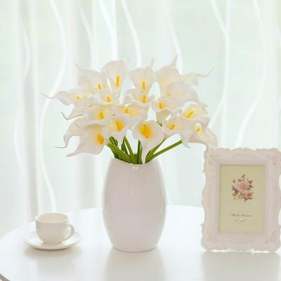 China High simulation calla lily home smell PU bouquet table decoration artificial flower plastic dry flower wholesale and retail for sale