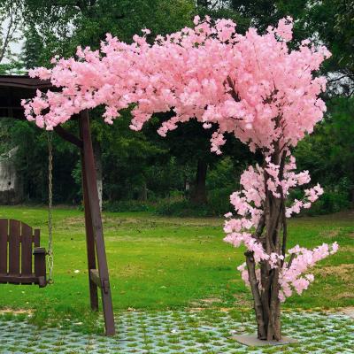 China Plastic Fake Wedding Indoor Large Luxury Plant Decoration Silk Cherry Blossom Tree for sale