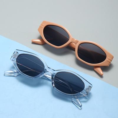 China Fashion Style Sunglasses Women PC Retro Hinge Full Small Frame Black Color Rectangle Plastic Sunglasses for sale