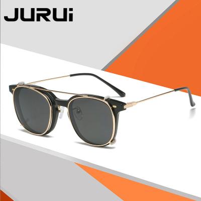 China New Wrap Metal Polarized Clip TR90 Model TAC Sunglasses For Women Men for sale