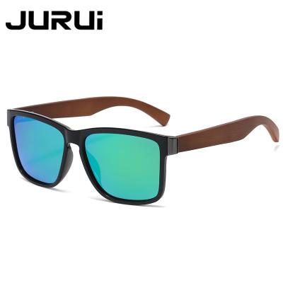 China Fashion Sunglasses Professional Made Retro Personality High Quality Portable Durable Bamboo Wooden Legs Polarized Sunglasses for sale